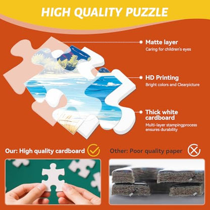 500 Piece Jigsaw Puzzle for Adults –Camper Van Dog Cat Jigsaw Puzzles 500 Pieces, RV Camping Puzzles for Adults 500 Pieces, Challenging Perfect for Game Nights, 20.5 X 15 in - color: Rv Camping