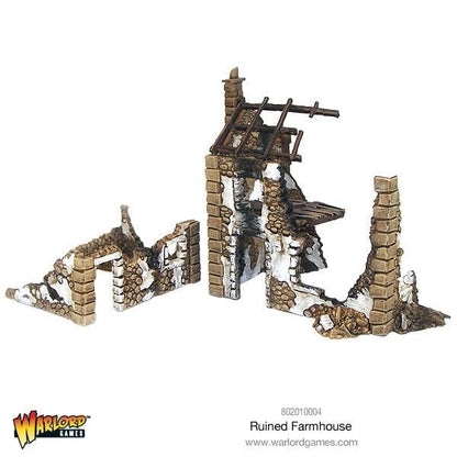 Ruined Farmhouse 1/56 Tabletop Model Scenery for Bolt Action by Warlord Games
