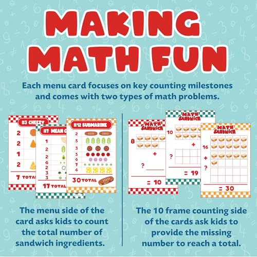 MindWare Peaceable Kingdom Math Sandwich Game | A fast, replayable board game. Ages 3+.