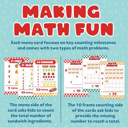 MindWare Peaceable Kingdom Math Sandwich Game | A fast, replayable board game. Ages 3+.