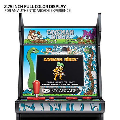 My Arcade Bad Dudes Micro Player - Portable Game, 6.75 Inch Mini Retro Arcade Machine Cabinet - Licensed Collectible - style: Caveman Ninja
