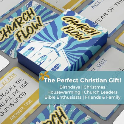 African American Expressions Church Flow – 2-in-1 Christian Card Game for Family Fun – Fill in the Blank & Act it Out Charades Experience – Perfect for Game Nights, Church Retreats & Gatherings