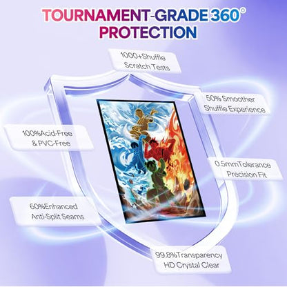 UAONO MTG Card Sleeves - 100 Count Standard Size Matte Art Sleeve | Smooth Shuffling & Ultra Clear Protection, for Magic The Gathering(Chinese Style) - color: Chinese Style