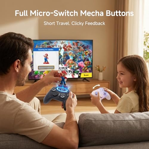 MOBAPAD Chitu2 HD Switch 2 Wireless Controller, TMR Glide Joysticks [ZERO Drift], Charging Dock, HD Rumble, NFC, Turbo, Programming, Mechanical Buttons - Gamepad for Nintendo Switch/Switch 2 - color: Black