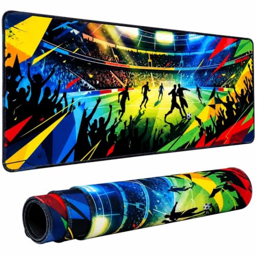 XL Mouse Pad Desk Keyboard Mat 31.5”x11.8”, 3mm Thick Non-Slip Smooth | Non-Slip Rubber Base 3mm Thick Large XL Extended Full Desk Long Computer Desktop Keyboard Gaming Desk Mat Mouse Pad Mousepad - color: colorful
