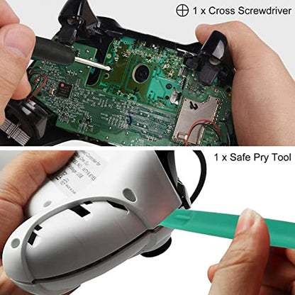 10 in 1 Replacement Controller Thumb Grip Buttons Tool Kit for Sony for PS5 Gaming Device Parts Accessories