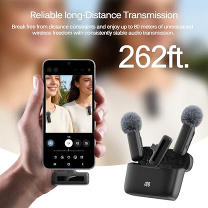 Labstandard Wireless Lavalier Lapel Microphone for iPhone, iPad, mini Video Recording Mic for Interview Video Podcast Vlog YouTube & Livestream, Noise Reduction, Plug & Play (J13 Pro) - style: J13 Pro