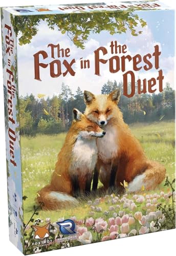 Renegade Game Studios Fox in the Forest Duet 2 Player Card Game | Cooperative trick-taking game for ages 10+. Features beautiful artwork and gems to collect during 30-minute gameplay