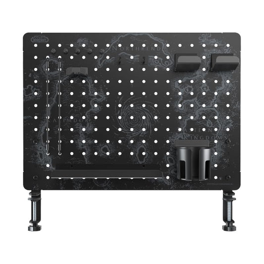 Blizzard Wow Official Licensed Heavy Duty Metal Pegboard Map of Azeroth | Wall & Desktop Organizer, Peg Board Panel with 7 Kinds of Accessories, Efficient Storage for Home and Office, 22.8 * 16.6Inch - size: 22.8" * 16.6"-1 Pack