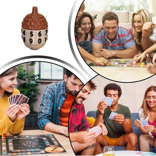 Board Game Life Counter - Pocket-Sized Mechanical Acorn-Shaped Tool | 3D Printing Board Game Recorder for Bar Cafe Holiday Party Family Gathering Teens Adults