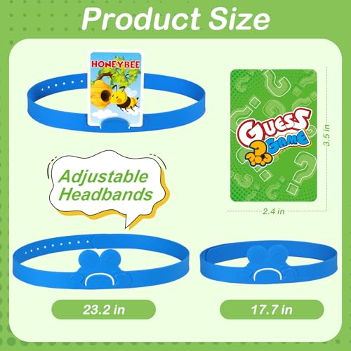 Headbands Game for Kids – Guessing Board Game to Boost Vocabulary, Critical Thinking, and Social Skills – Quick Question Family Game Night for 2–4 Players – Travel-Friendly Fun (Animal Theme) - style: Animal