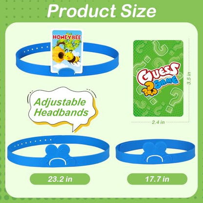 Headbands Game for Kids – Guessing Board Game to Boost Vocabulary, Critical Thinking, and Social Skills – Quick Question Family Game Night for 2–4 Players – Travel-Friendly Fun (Animal Theme) - style: Animal