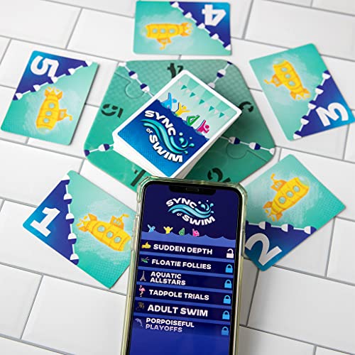 Bézier Games, Sync or Swim, Fast & Fun Strategic Card Game | For 2 to 4 Players, Ages 14+