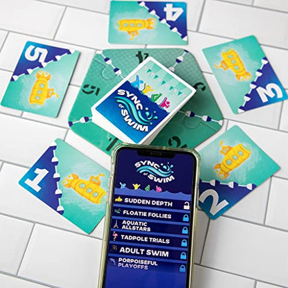 Bézier Games, Sync or Swim, Fast & Fun Strategic Card Game | For 2 to 4 Players, Ages 14+