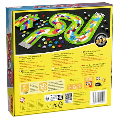 HABA Monza Car Racing Board Game for Kids, Color Matching Strategy Game, Ages 5+