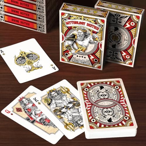 99FOX Mythology Deities Playing Cards Gods Goddesses Card Deck for Adults and Teens