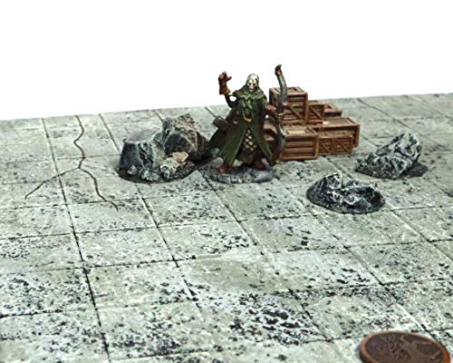 Handmade Reversible Dual 16x16 Battle Grid Board - Handmade Terrain for Tabletop War Games and TTRPGs