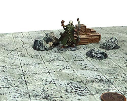 Handmade Reversible Dual 16x16 Battle Grid Board - Handmade Terrain for Tabletop War Games and TTRPGs