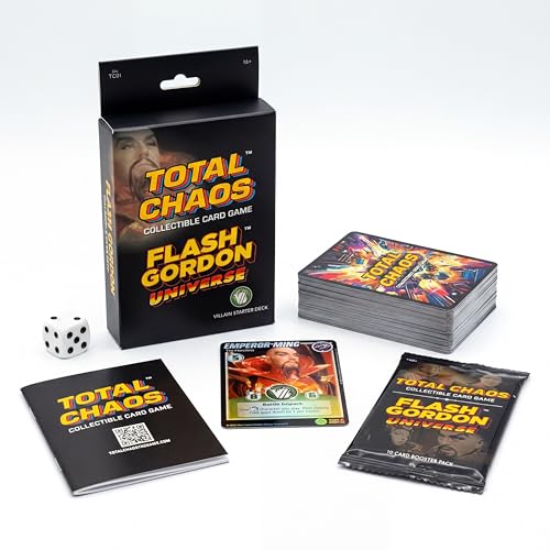 Total Chaos CCG: Flash Gordon™ Universe Villain Starter Deck | 61 Card Deck | 10-Card Booster