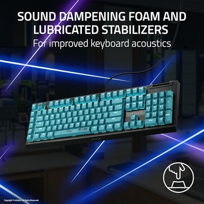 Razer BlackWidow V4 X Mechanical Gaming Keyboard, Zenless Zone Zero Edition | Green Switches Tactile & Clicky, 6 Macro Keys, Chroma RGB, Doubleshot ABS Keycaps, Sound Dampening & Stabilizers - color: Zenless Zone Zero Edition