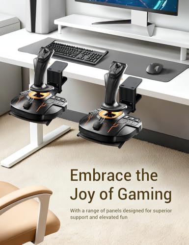 Quick Release Desk Mount For Farming & Flight Sim Joystick Compatible with Thrustmaster SimTask FarmStick, T.Flight Hotas One/4/X, T.16000M FCS, Sol-R1, Sol-R2, Sol-R5, TCA Sidestick Airbus - 1 Pack
