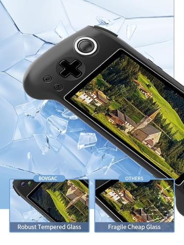 [2 Park] Screen Protector for RG556 5.48 Inch Handheld Game Consoles Tempered Glass Film, Screen Protector for AntiBoring Games RG556 Handheld Gaming Anti-Scratch & Sensitive & 9H Hardness