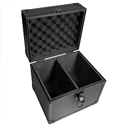 Graded Card Slab Storage Box Fits 44 PSA/BGS/FGS/SGC Graded Cards - Top Loader Card Holder Case Collector Box for MTG/Sport Card Holder fits Slabs/Sleeved Cards (Double Slot)