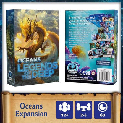 Northstar Game Studio Oceans: Legends of The Deep Expansion | Beautiful Strategy Game for Adults & Families | Learn Mythology and Legends | 2-4 Players