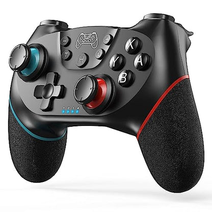 Diswoe Wireless Pro Controller for Switch 1/Switch 2/Lite/OLED/PC | Hall Effect Trigger & Joystick, Anti-Drift Remote with One-Key Wake-up, Zero Latency, Turbo, Dual Vibration, Ergonomic Design - color: black