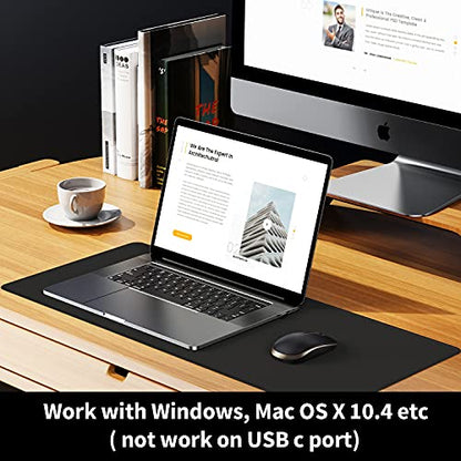 VssoPlor Wireless Mouse, 2.4G Slim Portable Computer Laptop Mouse with Nano Receiver Quiet Silent Optical Mice for Notebook, PC, Laptop, Computer-Black and Gold - color: Black and Gold