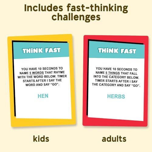 Who Knows More? Kids or Adults, The Ultimate Trivia Game for Families | Fun Family Game for All Ages Including Kids, Teens and Adults, See Who is Smarter in the Best Card Game for Family Game Night