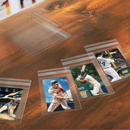 DEDC 2000 Pcs Card Sleeves Team Set Bags for Trading Cards，Team Bag Fit 3x4 Top Loaders for Trading Card Shipping Sports Graded Card Sleeves Protector - size: 2000 pcs Standard