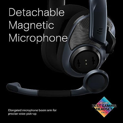 EPOS H6Pro - Open Acoustic Gaming Headset with Mic - Lightweight Headband - Comfortable & GSX 1000 2nd Edition Dac Amp Audio Amplifier/External USB Sound Card with 7.1 Surround Sound, Side Tone