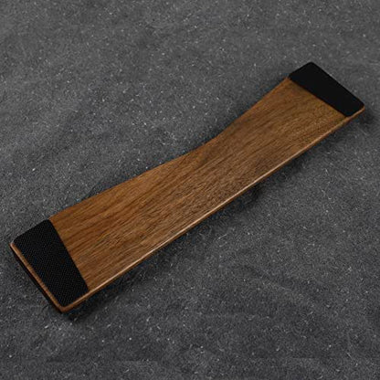 Ergonomic Wooden Wrist Rest Solid Wood Walnut for Keychron Q8 - color: Walnut Q8 Wrist Rest