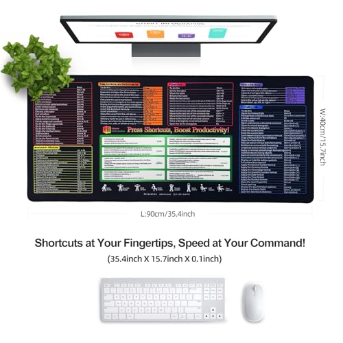 XXL Gaming Mouse Pad 35.4x15.7 Professional Large Mouse Pad & Computer Game Mouse Mat-90x40 Excelnew - color: 90x40 Excelnew, size: 35.4L x 15.7W inches
