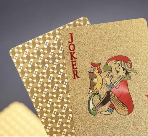 Gold Diamond Playing Cards - Durable and Waterproof, Perfect for Magic, Poker, Parties, and Special Occasions. Ideal for Memorable Gifts. (1 Deck) - style: STANDARD GOLD