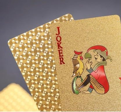 Gold Diamond Playing Cards - Durable and Waterproof, Perfect for Magic, Poker, Parties, and Special Occasions. Ideal for Memorable Gifts. (1 Deck) - style: STANDARD GOLD
