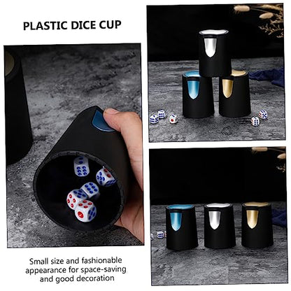 KOMBIUDA 1pc Premium Plastic Dice Cup Storage Container for Ktv Bar Portable Dice Holder and Party Games Lightweight Design for and Storage
