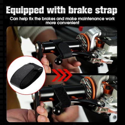 Motorcycle Stand Rear Wheel Stand,Foldable Convenient Dirt Bike Lift Universal for All Most Dirt Pit Bike Motorcycle Naked Cruiser Red