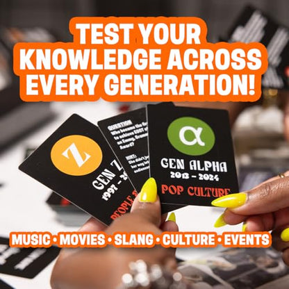 Black Culture Trivia Card Game | Fun Multi-Generational Party Game for Adults & Teens | 5 Categories | 250 Trivia Cards & Sand Timer | Great for Game Nights & Family Gatherings!