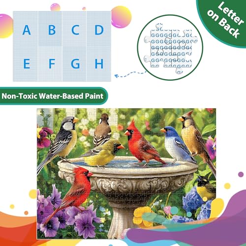 500 Piece Puzzles for Adults, Birds Jigsaw Puzzle 500 Piece for Adults Seniors, Recycled Cardboard Large Piece Puzzle 500, Family Games Great Gift for Mom Dad Family Friends 20.5 x 15 in - style: Birds Puzzle