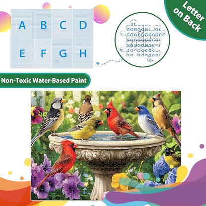 500 Piece Puzzles for Adults, Birds Jigsaw Puzzle 500 Piece for Adults Seniors, Recycled Cardboard Large Piece Puzzle 500, Family Games Great Gift for Mom Dad Family Friends 20.5 x 15 in - style: Birds Puzzle