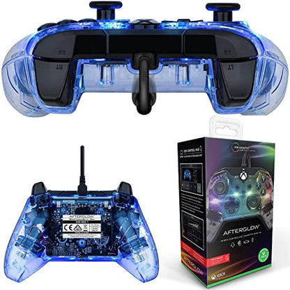 PDP Afterglow LED Wired Game Controller - RGB Hue Color Lights - USB Connector - Audio Controls - Dual Vibration Gamepad- Xbox Series X|S, Xbox One, PC