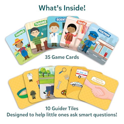 Skillmatics Guess in 10 Junior Community Helpers for Boys, Girls, and Families Who Love Card Games, Board Games & Educational Toys, Travel Friendly, Gifts for Ages 3, 4, 5, 6 - style: Junior Community Helpers