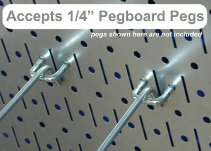 Wall Control Pegboard Organizer 4 ft. Metal Pegboard Standard Tool Storage Kit with Blue Toolboard and Black Accessories - color: Blue