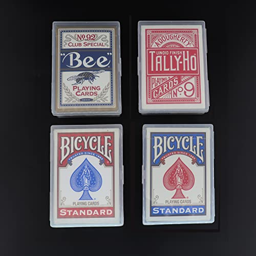 Playing Card Case 12Pcs Plastic Playing Card Box Holder Storage Organizer | NO Cards | Snap Closed | Suitable for 3.5X2.5 inch Game Gard - style: 12pcs for Poker Size