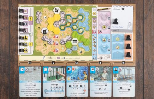Capstone Games Ark Nova: Marine Worlds Expansion Strategy Board Game | For Ages 14+ | Competitive Euro-Style Zoo Management with Sea Animals, Aquariums, Card Drafting | 1–4 Players | 90–150 Min - style: Marine Worlds