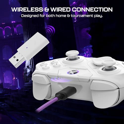 Turtle Beach Victrix Pro BFG Reloaded Wireless Gaming Controller for Xbox | Xbox Series X|S, Xbox One, PC, Modular, Fightpad Module, Hall-Effect Sticks, Triggers, 4 Remappable Buttons, Esports, White - color: White
