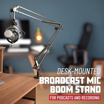 Gator Frameworks Spring-loaded Desk-Mounted Microphone Boom Arm for Broadcasts, Podcasts, Content Creation, Live Streaming, & Similar Applications (GFWMICBCBM1000) - style: 1000 Series
