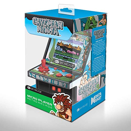 My Arcade Bad Dudes Micro Player - Portable Game, 6.75 Inch Mini Retro Arcade Machine Cabinet - Licensed Collectible - style: Caveman Ninja